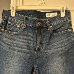 GAP 90s Straight crop high-rise jeans